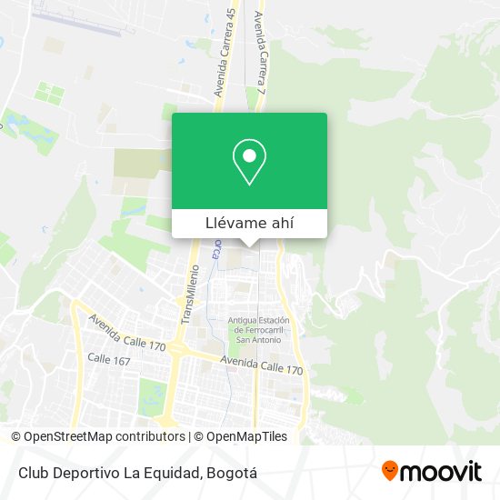 Mapa de Club Deportivo La Equidad