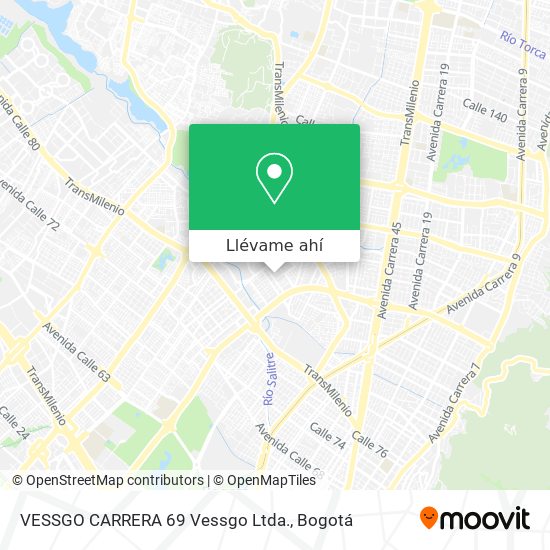 Mapa de VESSGO CARRERA 69 Vessgo Ltda.