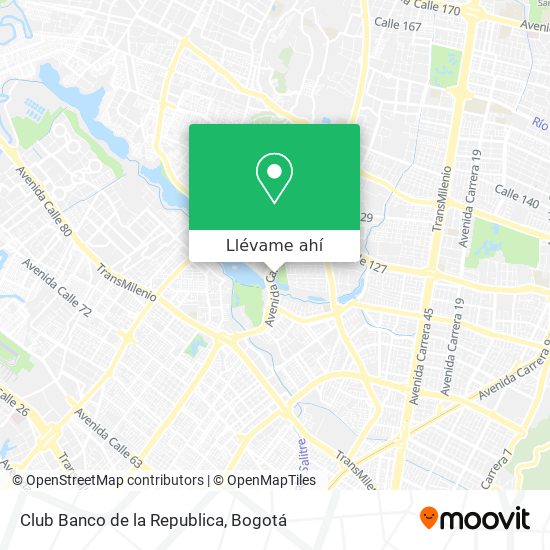 Mapa de Club Banco de la Republica