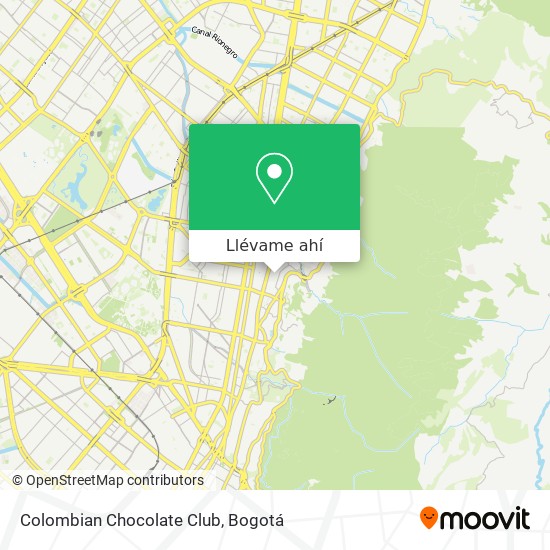 Mapa de Colombian Chocolate Club