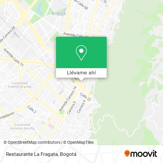 Mapa de Restaurante La Fragata