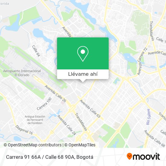 Mapa de Carrera 91 66A / Calle 68 90A