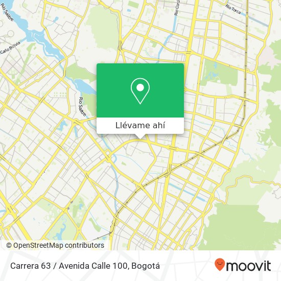 Mapa de Carrera 63 / Avenida Calle 100