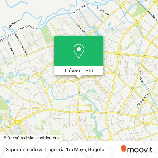 Mapa de Supermercado & Drogueria 1ra Mayo