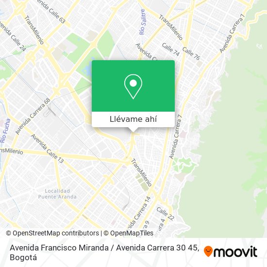 Mapa de Avenida Francisco Miranda / Avenida Carrera 30 45