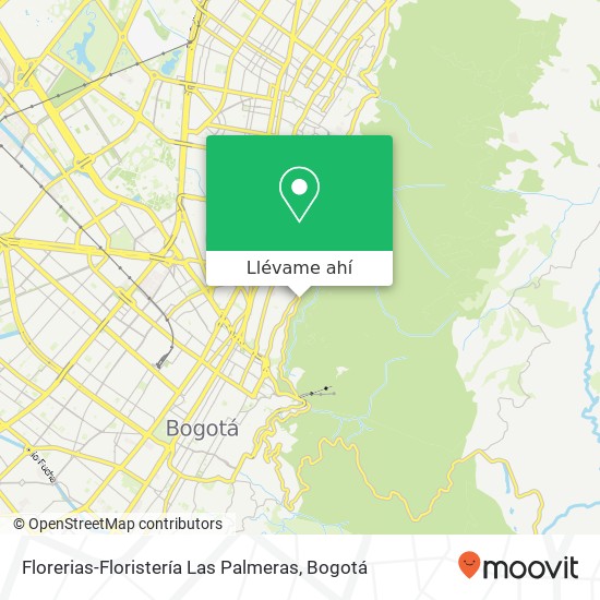 Mapa de Florerias-Floristería Las Palmeras