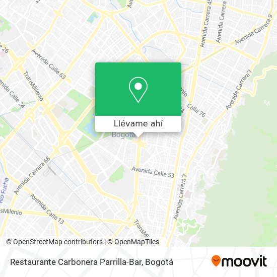 Mapa de Restaurante Carbonera Parrilla-Bar