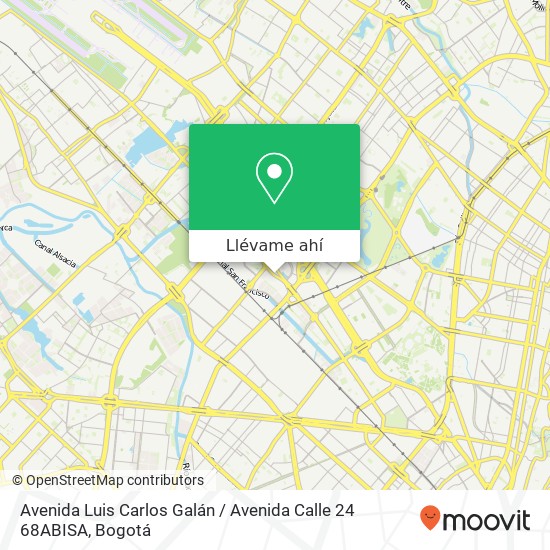Mapa de Avenida Luis Carlos Galán / Avenida Calle 24 68ABISA