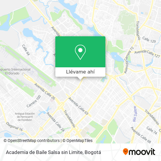 Mapa de Academia de Baile Salsa sin Limite