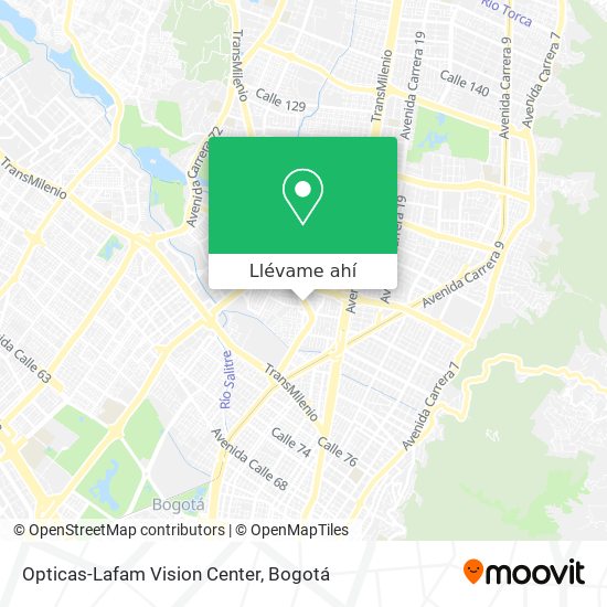 Mapa de Opticas-Lafam Vision Center