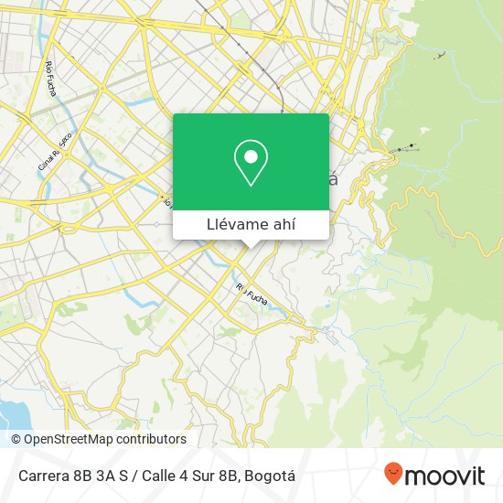 Mapa de Carrera 8B 3A S / Calle 4 Sur 8B
