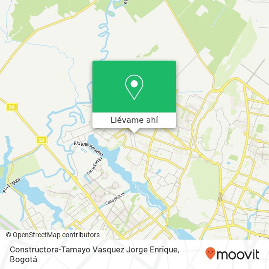 Mapa de Constructora-Tamayo Vasquez Jorge Enrique
