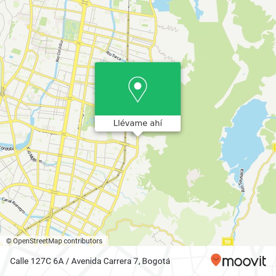 Mapa de Calle 127C 6A / Avenida Carrera 7