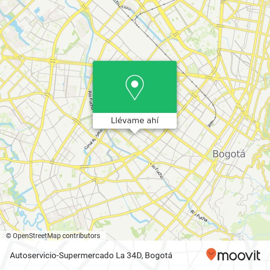 Mapa de Autoservicio-Supermercado La 34D