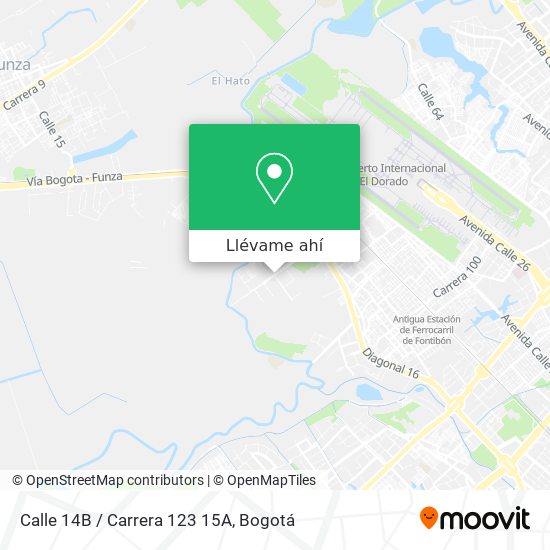 Mapa de Calle 14B / Carrera 123 15A
