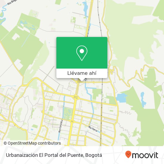 Mapa de Urbanaización El Portal del Puente