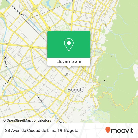 Mapa de 28 Avenida Ciudad de Lima 19