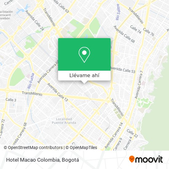 Mapa de Hotel Macao Colombia