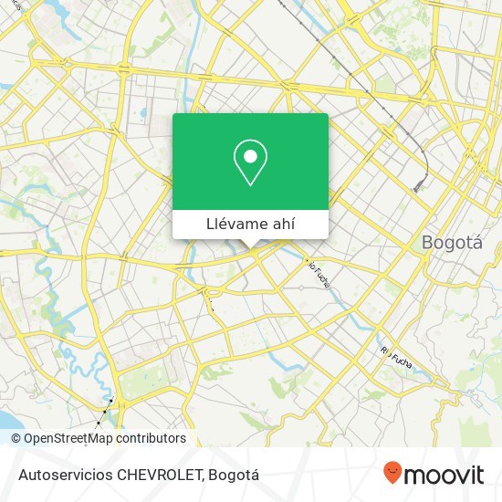 Mapa de Autoservicios CHEVROLET