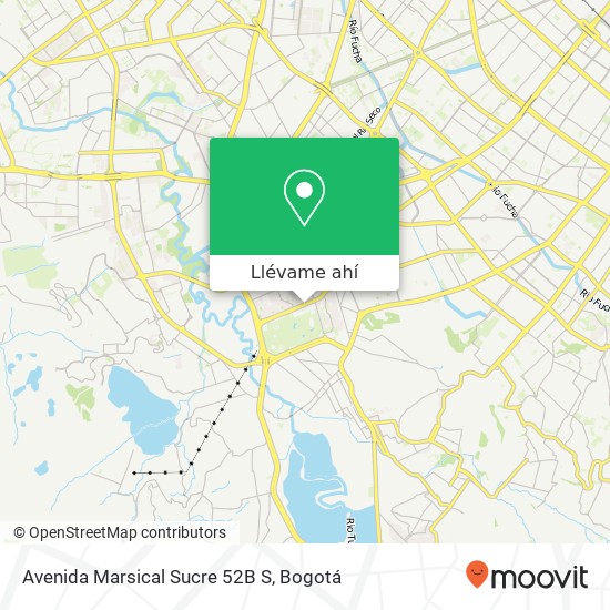 Mapa de Avenida Marsical Sucre 52B S