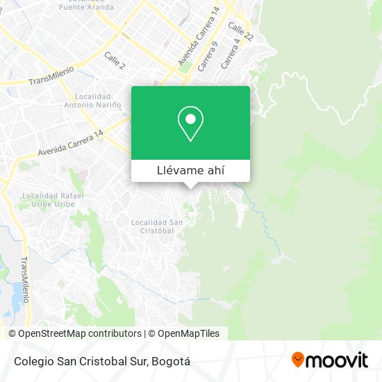 Mapa de Colegio San Cristobal Sur