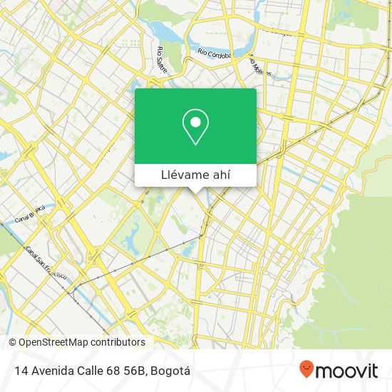 Mapa de 14 Avenida Calle 68 56B