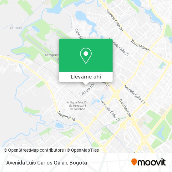 Mapa de Avenida Luis Carlos Galán