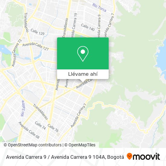 Mapa de Avenida Carrera 9 / Avenida Carrera 9 104A