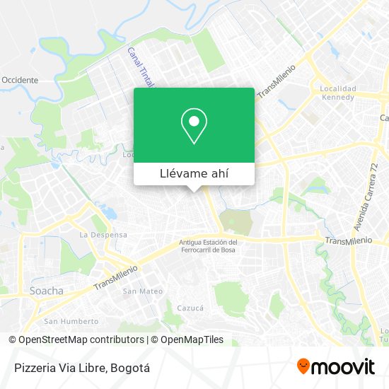 Mapa de Pizzeria Via Libre