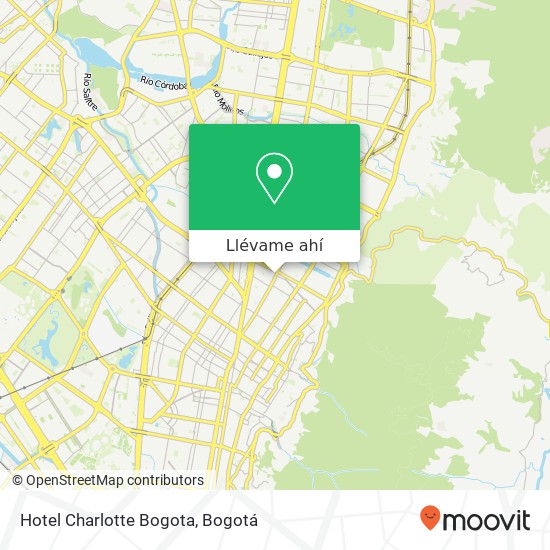 Mapa de Hotel Charlotte Bogota