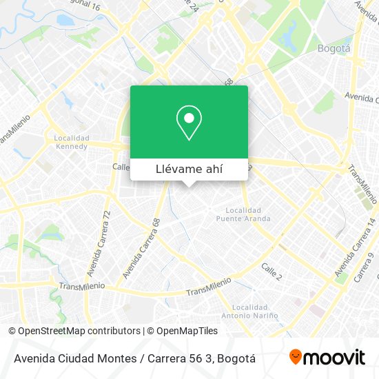 Mapa de Avenida Ciudad Montes / Carrera 56 3