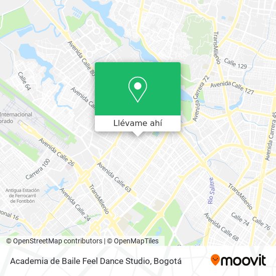 Mapa de Academia de Baile Feel Dance Studio