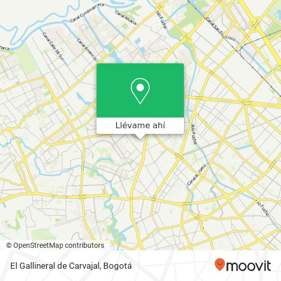 Mapa de El Gallineral de Carvajal