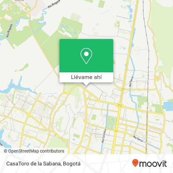 Mapa de CasaToro de la Sabana