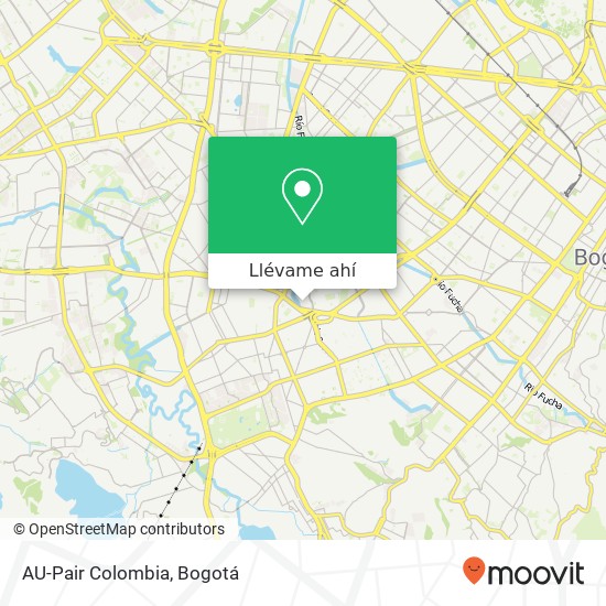 Mapa de AU-Pair Colombia