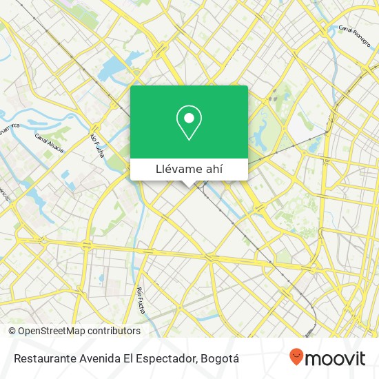 Mapa de Restaurante Avenida El Espectador