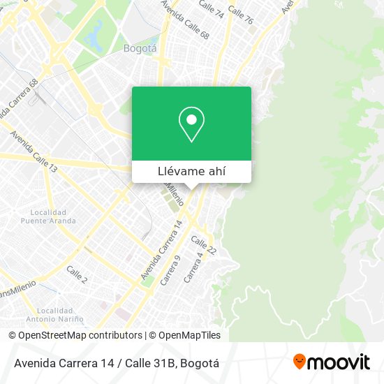 Mapa de Avenida Carrera 14 / Calle 31B