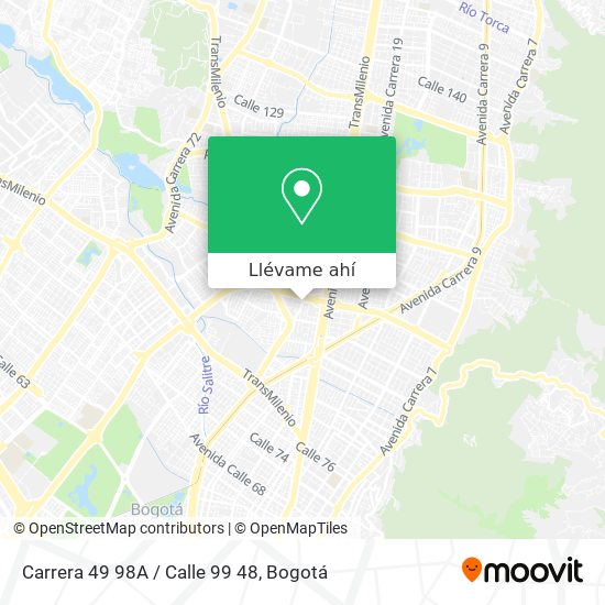 Mapa de Carrera 49 98A / Calle 99 48