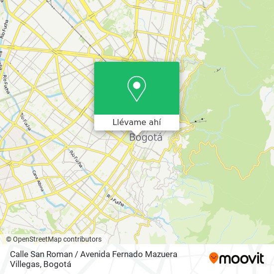 Mapa de Calle San Roman / Avenida Fernado Mazuera Villegas