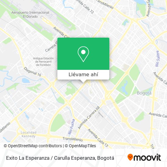 Mapa de Exito La Esperanza / Carulla Esperanza