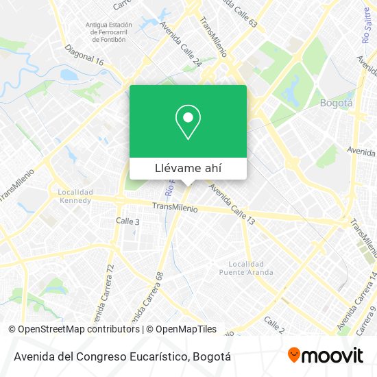Mapa de Avenida del Congreso Eucarístico