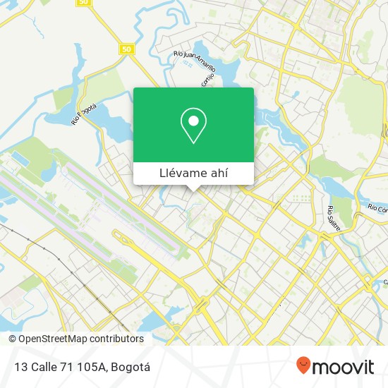 Mapa de 13 Calle 71 105A