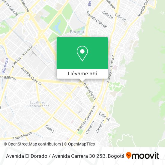 Mapa de Avenida El Dorado / Avenida Carrera 30 25B