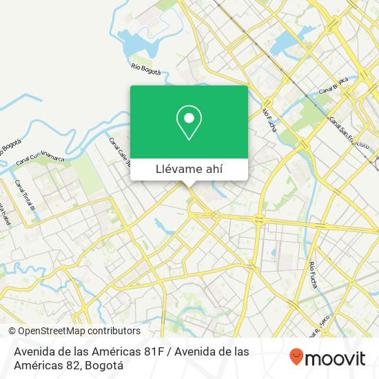 Mapa de Avenida de las Américas 81F / Avenida de las Américas 82
