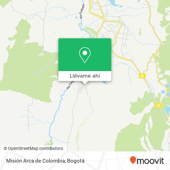 Mapa de Misión Arca de Colombia
