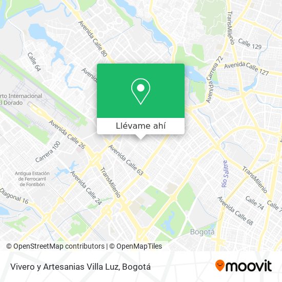 Mapa de Vivero y Artesanias Villa Luz