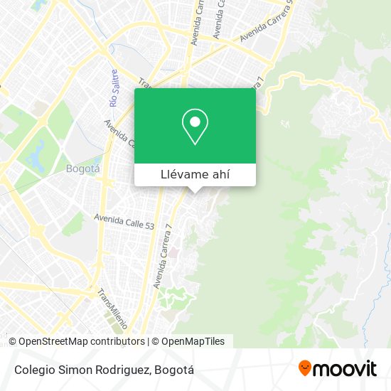 Mapa de Colegio Simon Rodriguez