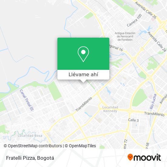 Mapa de Fratelli Pizza