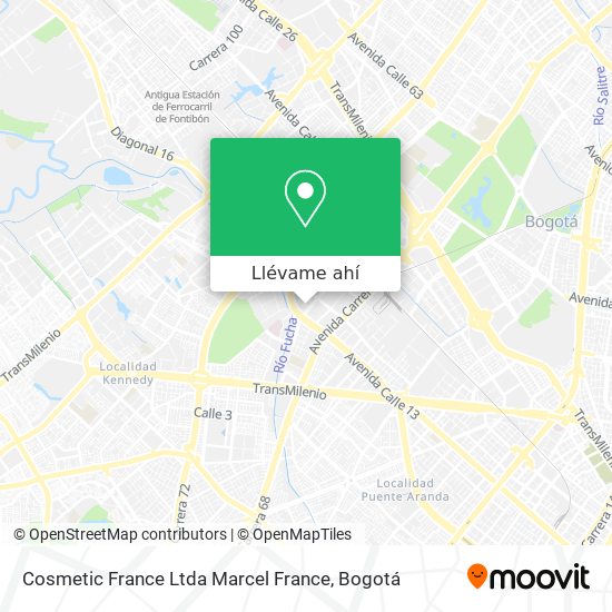 Mapa de Cosmetic France Ltda Marcel France
