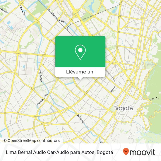 Mapa de Lima Bernal Audio Car-Audio para Autos